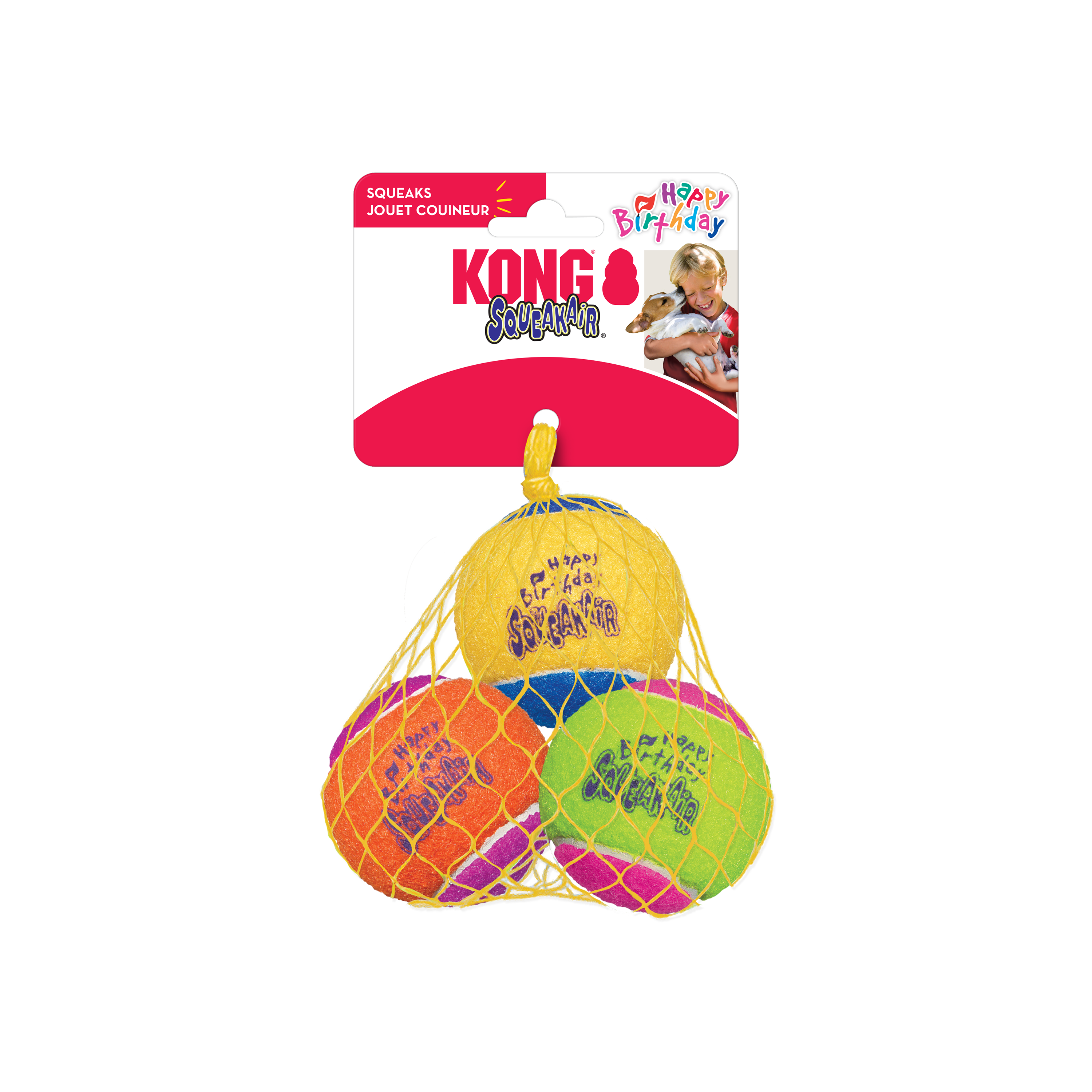 KONG SqueakAir® Birthday Balls Medium Kong