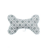 Mog And Bone Printed Bone Soft Toy Grey Ikat