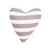Mog And Bone Soft Toy Heart Latte Hampton Stripe