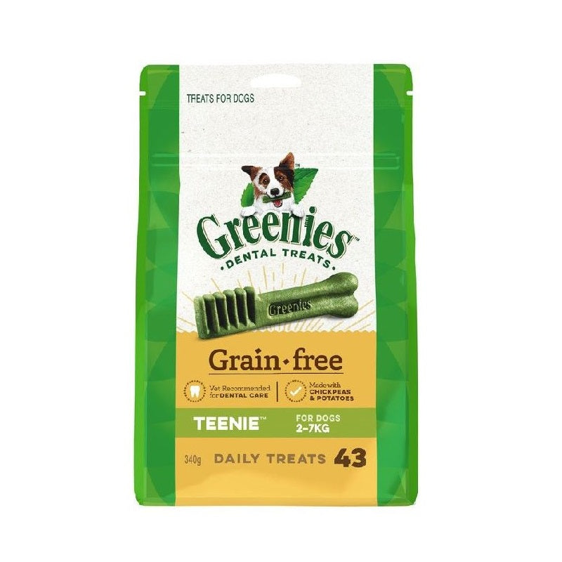 Greenies Dental Treats Grain Free For Dogs 2-7kg (340g) Greenies