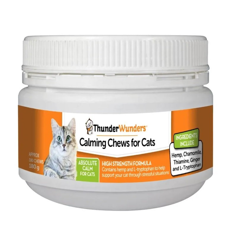 Thunder Wunders Calming Chews For Cats (180g) Thunder Wunders