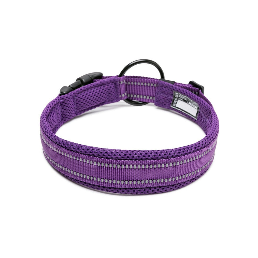 Heavy Duty Reflective Collar Purple S True Love