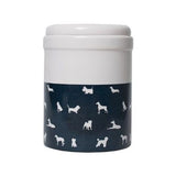 Mog And Bone Ceramic Canister Blue Dog