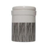 Mog And Bone Ceramic Canister Mocca Stripe