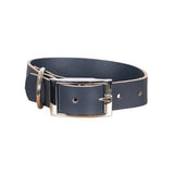 Mog And Bone Genuine Leather Collar Navy