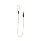 Mog And Bone Leather Brass Rope Lead (Natural)