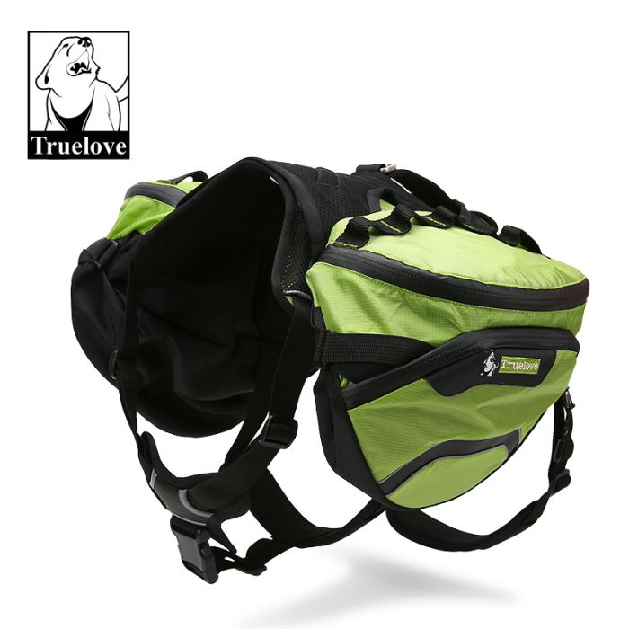 Dog Harness Backpack Neon Yellow S True Love