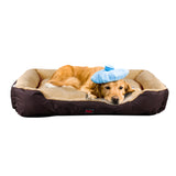 PaWz Pet Bed Mattress Dog Cat Pad Mat Cushion Soft Winter Warm 2X Large Brown PaWz
