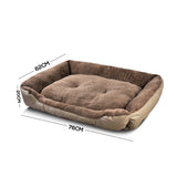 PaWz Pet Bed Mattress Dog Cat Pad Mat Cushion Soft Winter Warm Large Cream PaWz