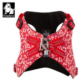 Floral Doggy Harness Red XL True Love