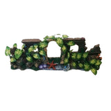 Ultimate Reptile Suppliers Wall Ruin With Silk Plant (Medium)