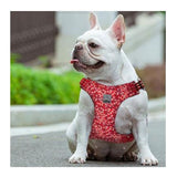 Floral Doggy Harness Red XL True Love