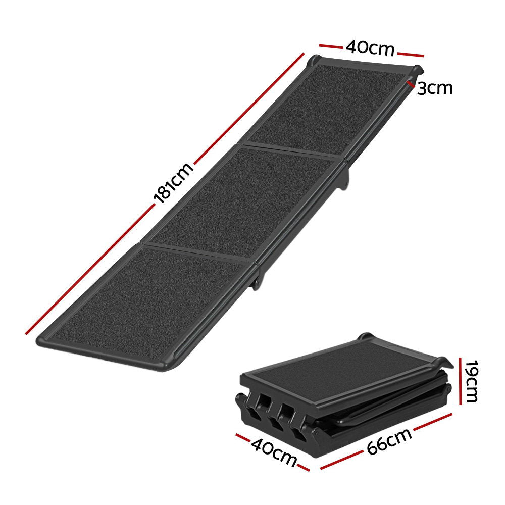 i.Pet Dog Pet Ramp Car Stairs Steps Travel Ladder Foldable Adjustable Portable i.Pet