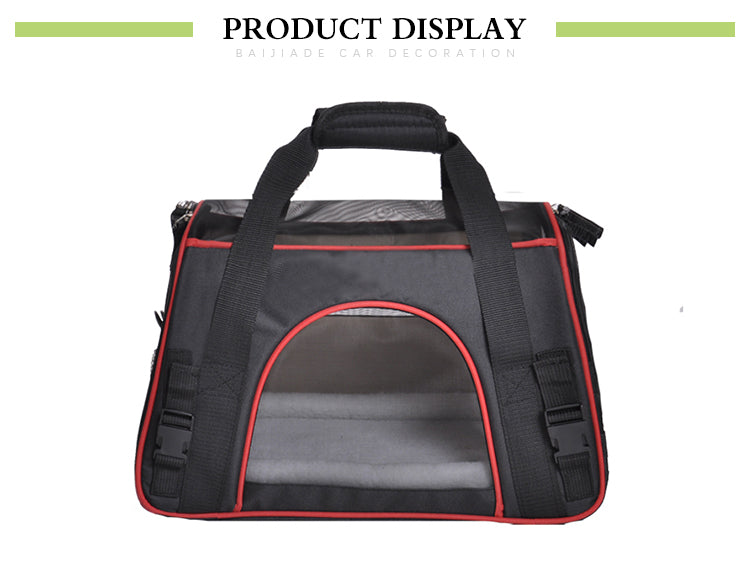 Light Weight Soft Sided Foldable Durable Polyester Pet Carrier Bag Unbranded