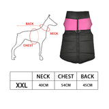 PaWz PaWz Dog Winter Jacket Padded Pet Clothes Windbreaker Vest Coat 2XL Pink PaWz