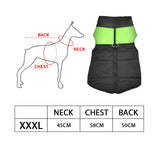 PaWz Dog Winter Jacket Padded Waterproof Pet Clothes Windbreaker Vest 3XL Green PaWz