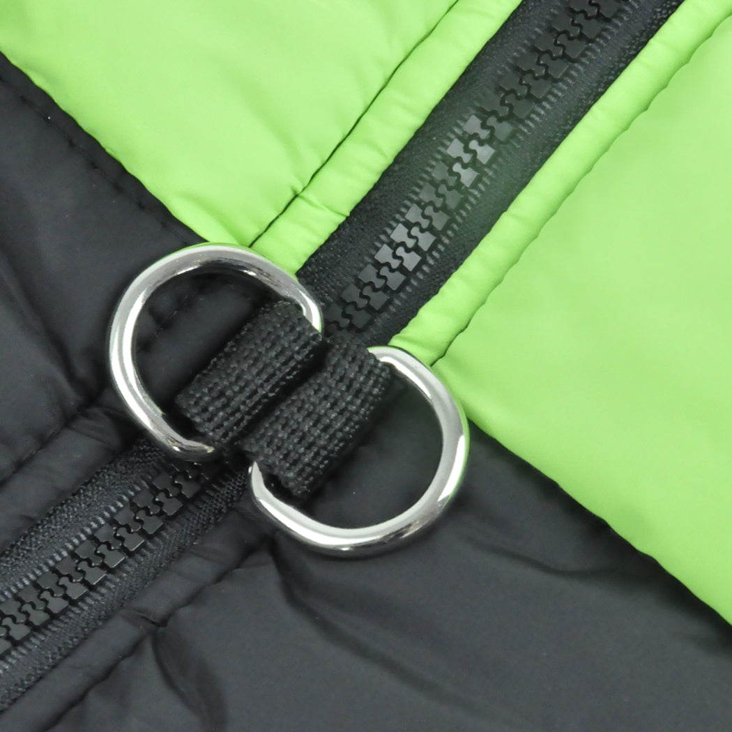 PaWz Dog Winter Jacket Padded Waterproof Pet Clothes Windbreaker Vest 3XL Green PaWz