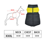 PaWz Dog Winter Jacket Padded Waterproof Pet Clothes Windbreaker Coat 3XL Orange PaWz