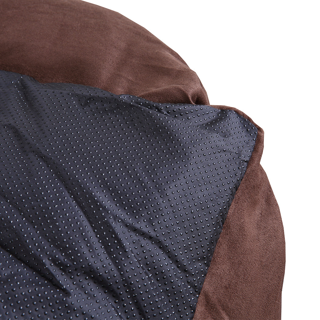 PaWz Pet Bed Mattress Dog Cat Pad Mat Puppy Cushion Soft Warm Washable L Brown PaWz