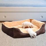 PaWz Pet Bed Mattress Dog Cat Pad Mat Puppy Cushion Soft Warm Washable M Brown PaWz