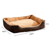 PaWz Pet Bed Mattress Dog Cat Pad Mat Puppy Cushion Soft Warm Washable 2XL Brown PaWz