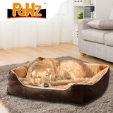 PaWz Pet Bed Mattress Dog Cat Pad Mat Puppy Cushion Soft Warm Washable 2XL Brown PaWz