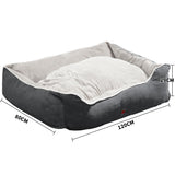 PaWz Pet Bed Mattress Dog Cat Pad Mat Puppy Cushion Soft Warm Washable 3XL Grey PaWz