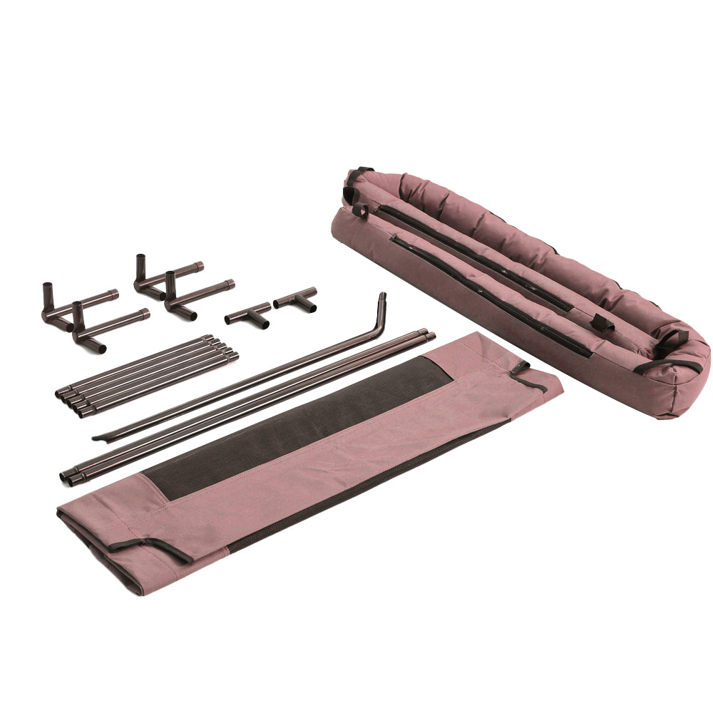 PaWz Pet Bed Heavy Duty Frame Hammock Bolster Trampoline Dog Puppy Mesh L Coffee PaWz