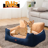 PaWz Pet Bed Dog Puppy Beds Cushion Pad Pads Soft Plush Cat Pillow Mat Blue L PaWz