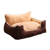 PaWz Pet Bed Dog Puppy Beds Cushion Pad Pads Soft Plush Cat Pillow Mat Brown L PaWz