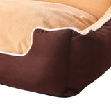 PaWz Pet Bed Dog Puppy Beds Cushion Pad Pads Soft Plush Cat Pillow Mat Brown L PaWz