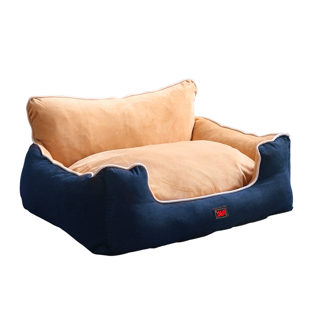 PaWz Pet Bed Dog Puppy Beds Cushion Pad Pads Soft Plush Cat Pillow Mat Blue M PaWz