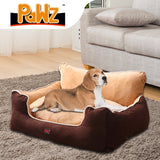 PaWz Pet Bed Dog Puppy Beds Cushion Pad Pads Soft Plush Cat Pillow Mat Brown M PaWz
