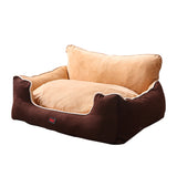 PaWz Pet Bed Dog Puppy Beds Cushion Pad Pads Soft Plush Cat Pillow Mat Brown M