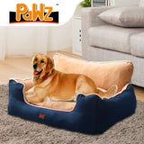 PaWz Pet Bed Dog Puppy Beds Cushion Pad Pads Soft Plush Cat Pillow Mat Blue XL PaWz