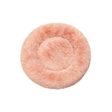 Pet Bed Cat Dog Donut Nest Calming Kennel Cave Deep Sleeping Pink M PaWz