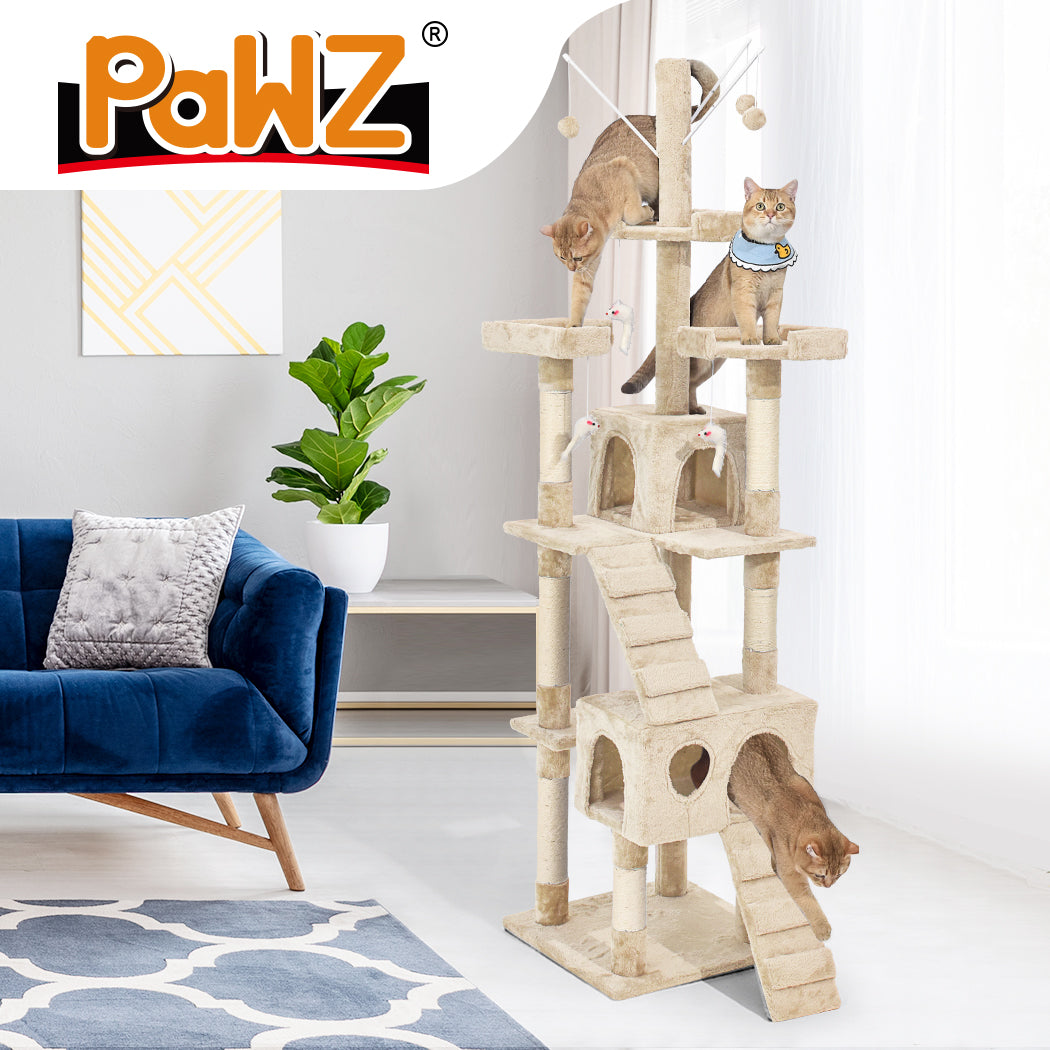 PaWz 2.1M Cat Scratching Post Tree Gym House Condo Furniture Scratcher Tower PaWz
