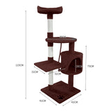 PaWz 1.1M Cat Scratching Post Tree Gym House Condo Furniture Scratcher Tower PaWz