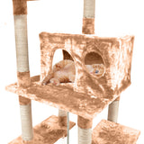Cat Scratching Post Tree Gym House Condo Furniture Scratcher Pole Brown 183cm PaWz