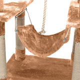 Cat Scratching Post Tree Gym House Condo Furniture Scratcher Pole Brown 183cm PaWz