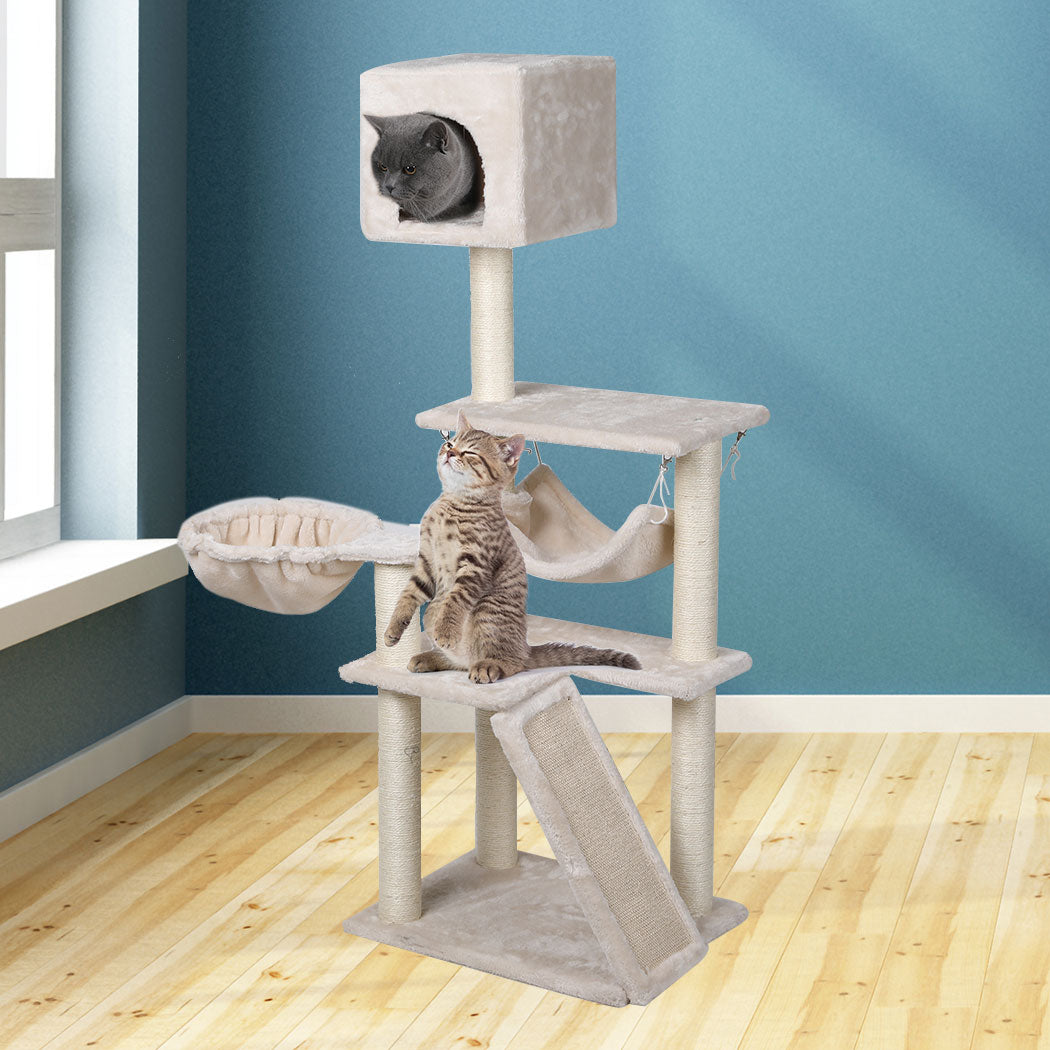Cat Tree Tower Condo House Post Scratching Furniture Play Pet Activity Kitty Bed PaWz