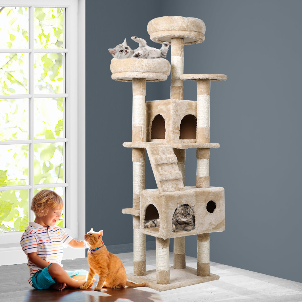 Cat Tree Tower Condo House Post Scratching Furniture Play Pet Activity Kitty Bed PaWz