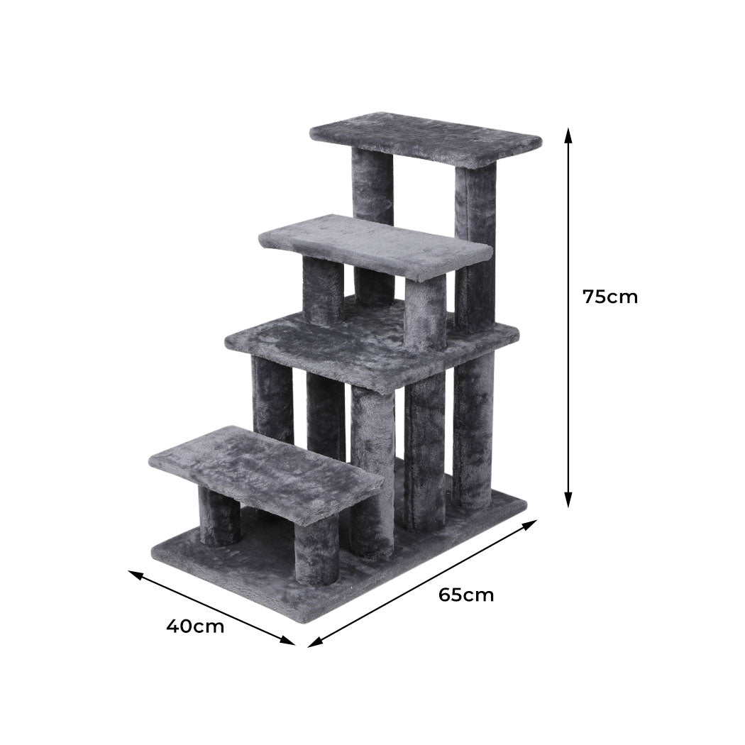 Cat Tree Beastie Scratching Post Pet Scratcher Condo Tower Scratcher Dog Climbing Grey PaWz