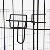 PaWz Pet Dog Cage Crate Metal Carrier Portable Kennel With Bed 42" PaWz