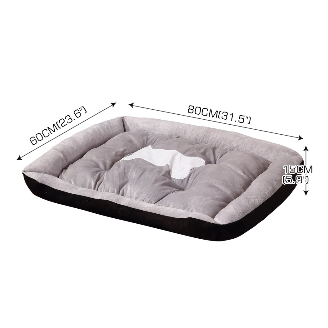 PaWz Pet Bed Dog Beds Bedding Mattress Mat Cushion Soft Pad Pads Mats L Black PaWz