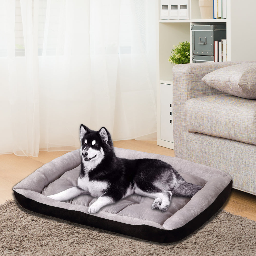 PaWz Pet Bed Dog Beds Bedding Mattress Mat Cushion Soft Pad Pads Mats L Black PaWz