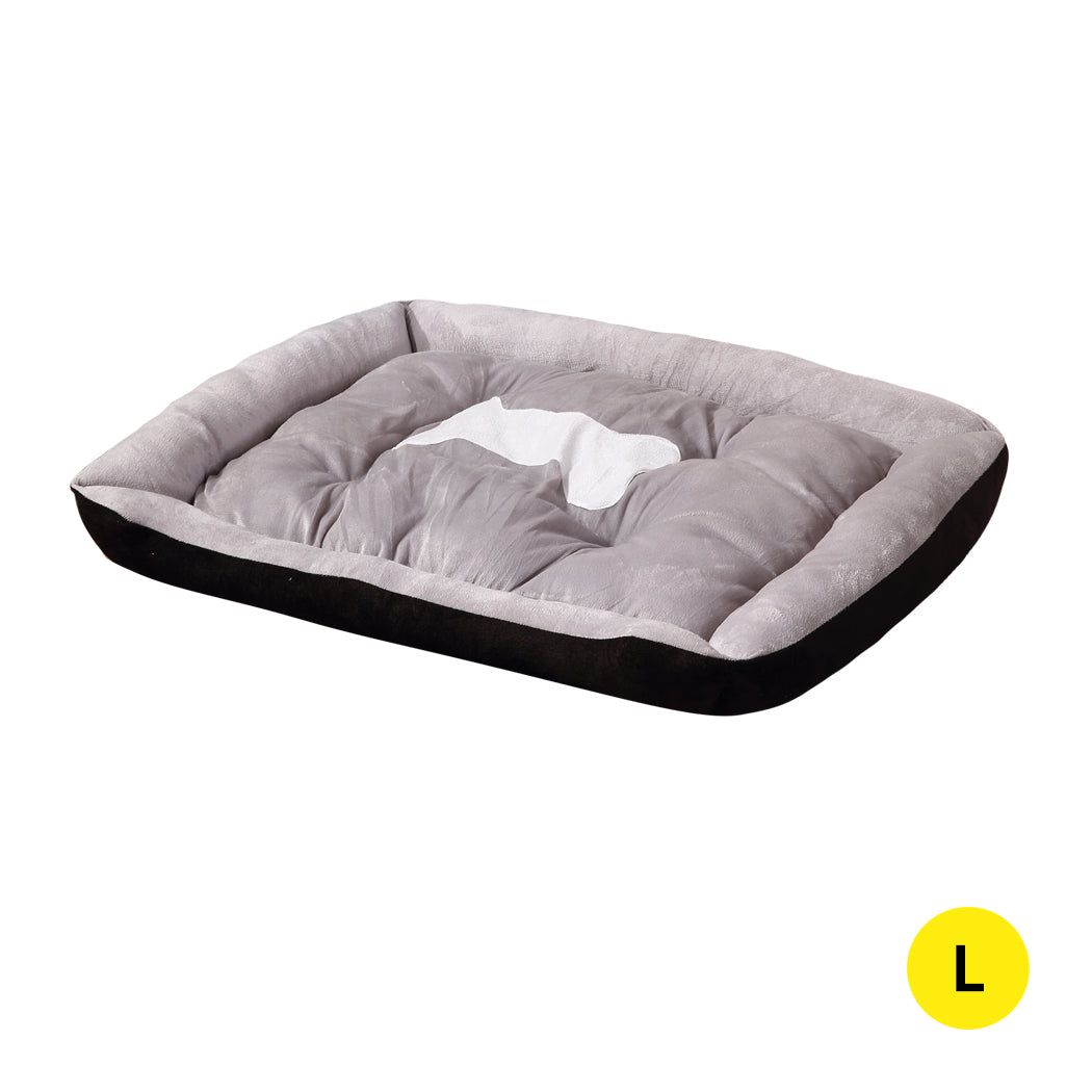 PaWz Pet Bed Dog Beds Bedding Mattress Mat Cushion Soft Pad Pads Mats L Black PaWz