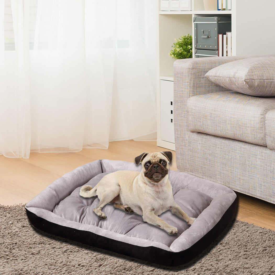 PaWz Pet Bed Dog Beds Bedding Mattress Mat Cushion Soft Pad Pads Mats M Black PaWz