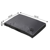PaWz Pet Bed Mattress Dog Cat Pad Mat Summer Winter Cushion Pillow M Black (2 Pieces) PaWz