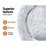 i.Pet Pet bed Dog Cat Calming Pet bed Extra Large 110cm Charcoal Sleeping Comfy Washable i.Pet